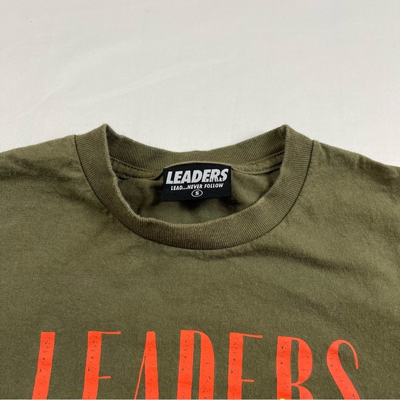 LEADERS 1354 CHICAGO LDRS "DECO" TEE SHIRT Green Made In USA Size:Small - Picture 8 of 16